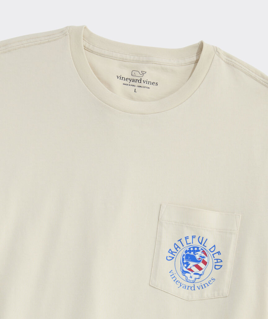 Grateful Dead x vineyard vines USA Sail Short-Sleeve Pocket Tee