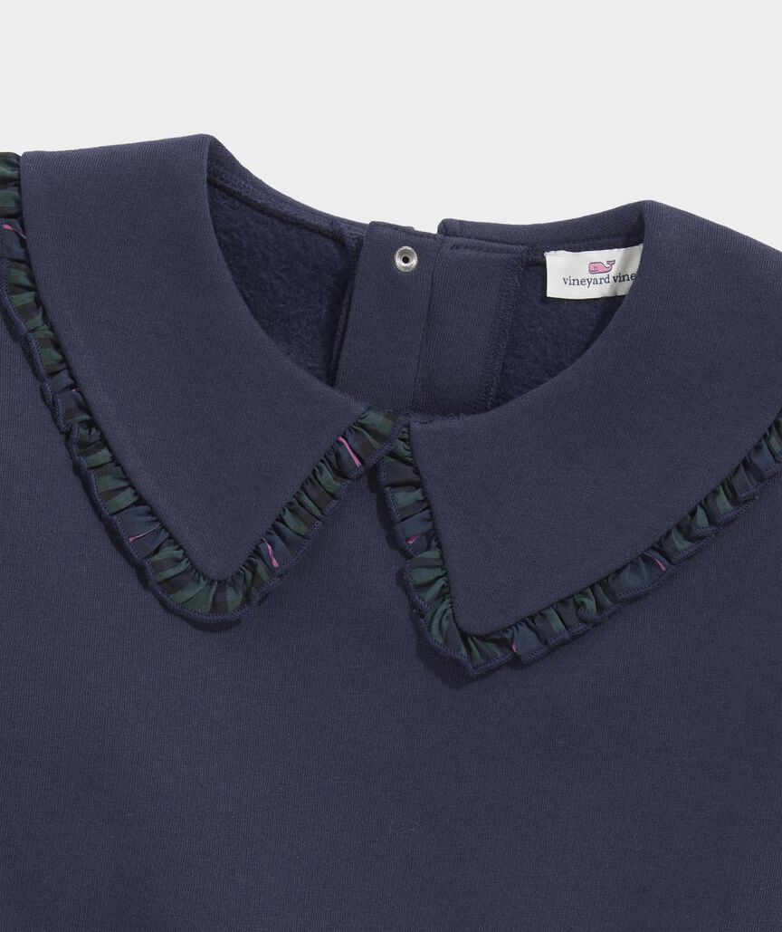 Girls' Ruffle Collar Sweatshirt