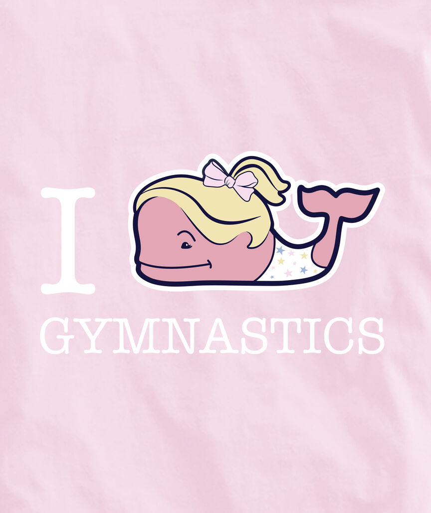 OUTLET Girls' I Whale Gymnastics Long-Sleeve Pocket Tee