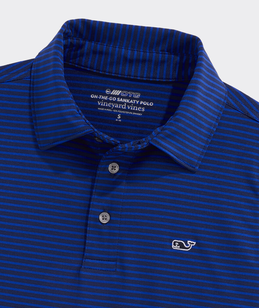 Boys' Performance Bradley Stripe Sankaty Polo