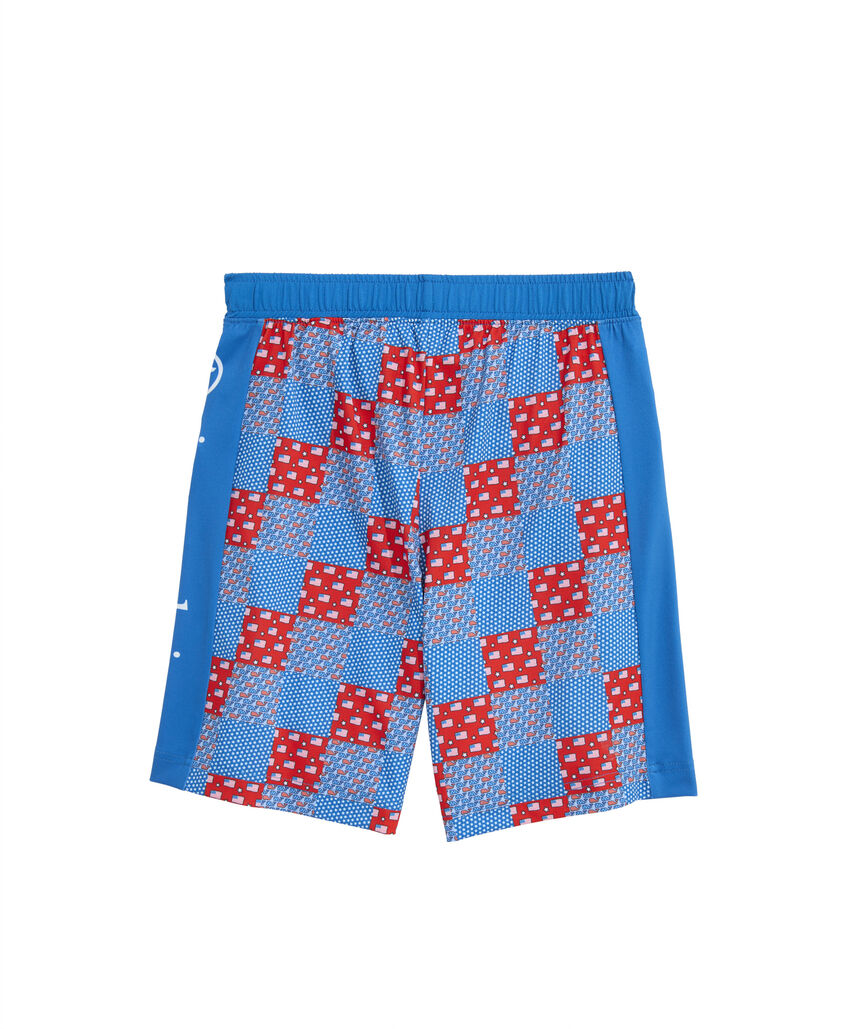 OUTLET Boys' Americana Patchwork Lacrosse Shorts