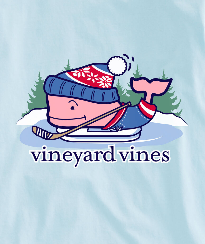 OUTLET Boys' Pond Hockey Whale Long-Sleeve Pocket Tee