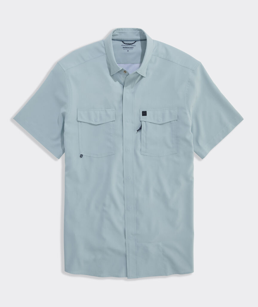 Performance Masthead Solid Short-Sleeve Harbor Shirt