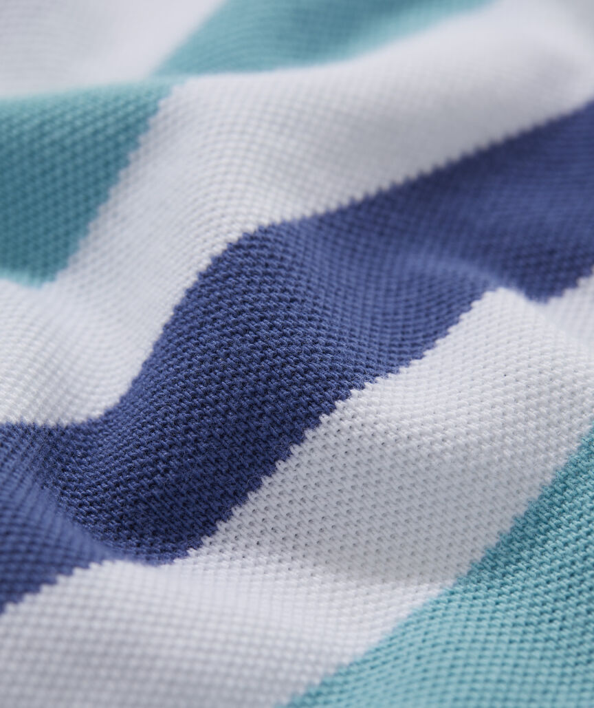 Boys' Striped Heritage Pique Polo