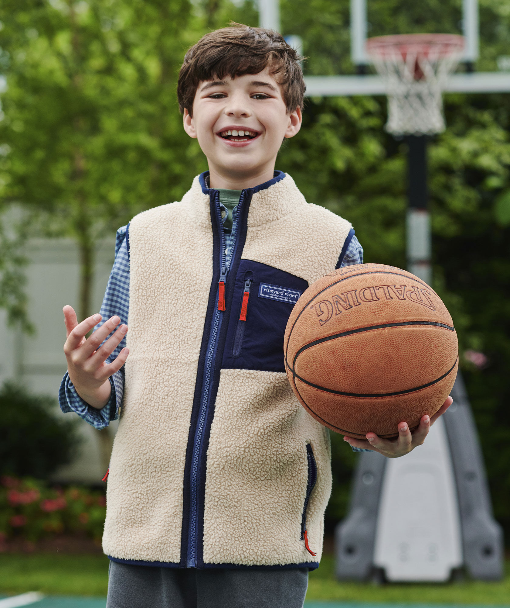 Boys' Sherpa Fleece Vest at vineyard vines
