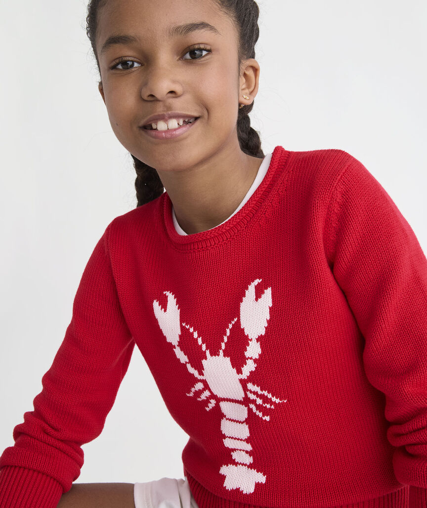 Girls' Katie Cotton Lobster Rollneck Sweater