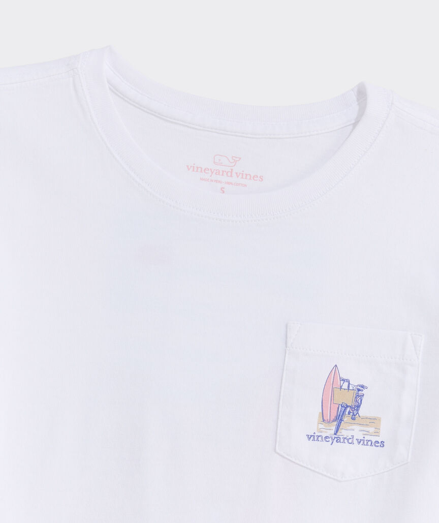 Girls’ Beach Bike Dog Short-Sleeve Pocket Tee