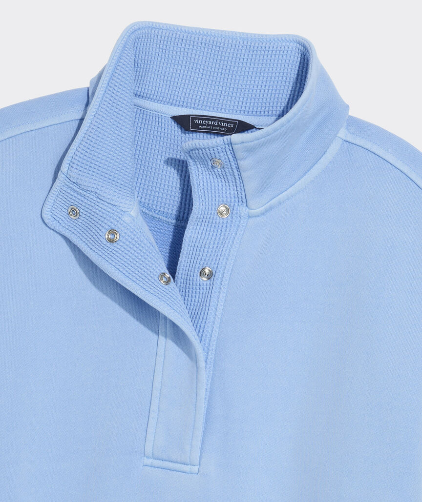 Surf Terry Waffle Mix Cam Sweatshirt