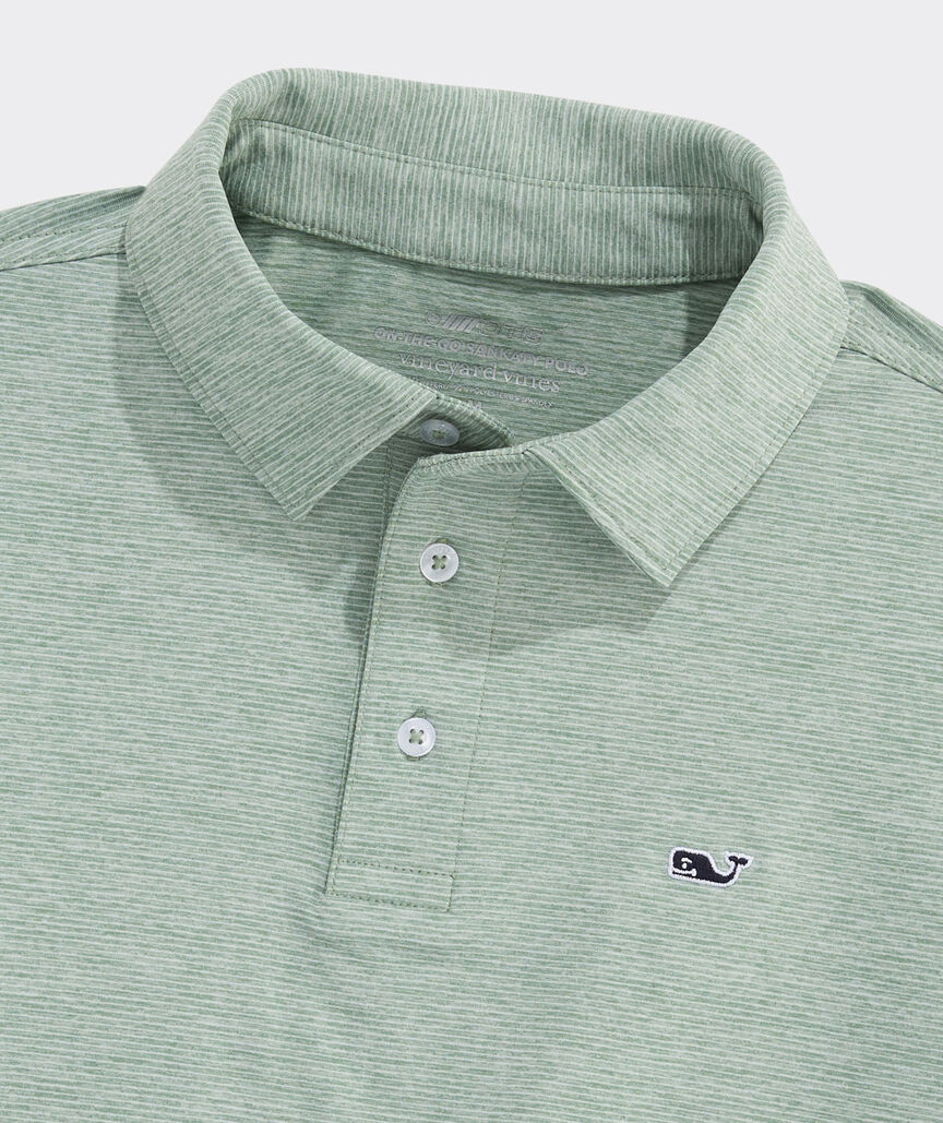 Boys' Performance St. Jean Stripe Sankaty Polo