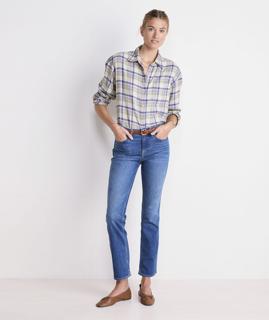 Birdie Flannel Button-Down