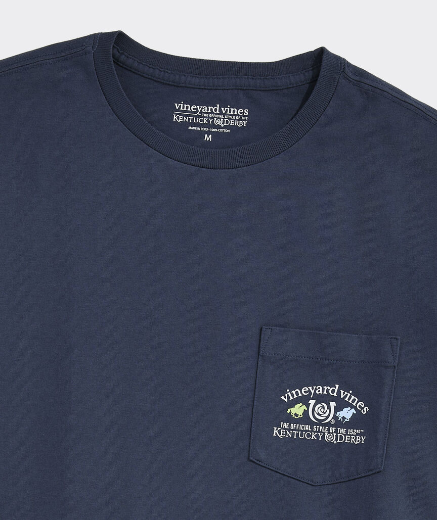 Kentucky Derby Whale Short-Sleeve Pocket Tee