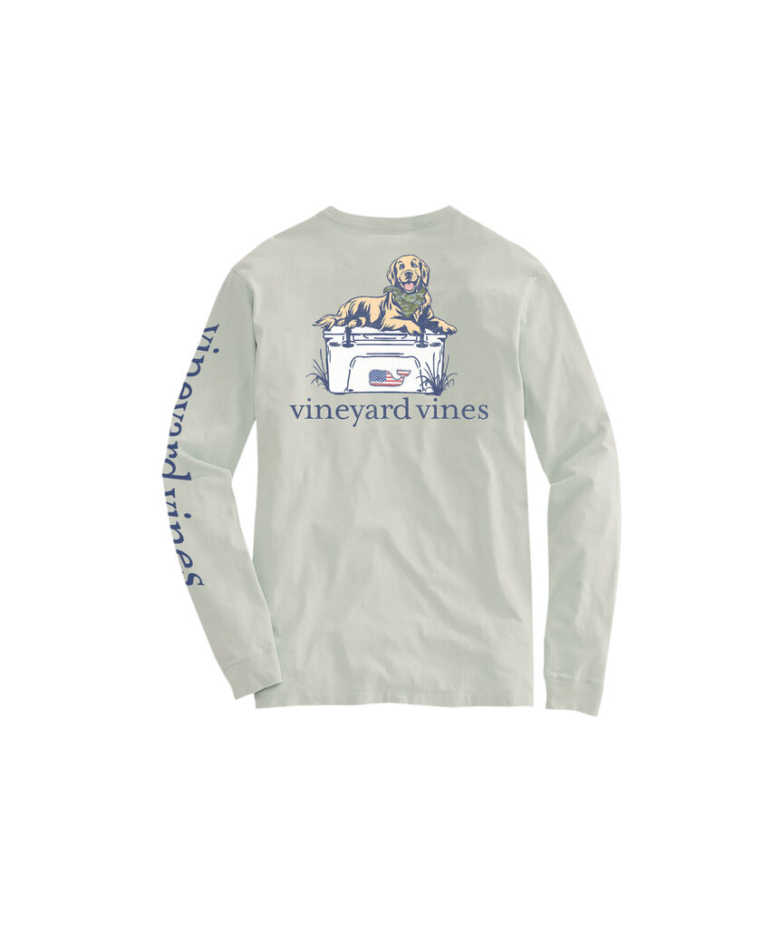 OUTLET Camo Cooler Dog Long-Sleeve Pocket Tee