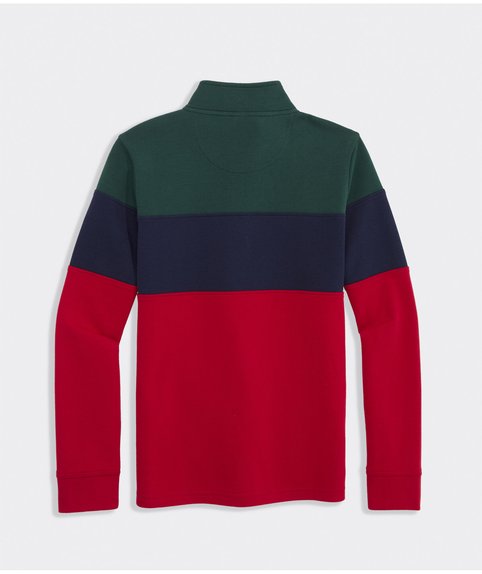 Shop Boys' Tri-Color Blocked Saltwater Quarter-Zip at vineyard vines