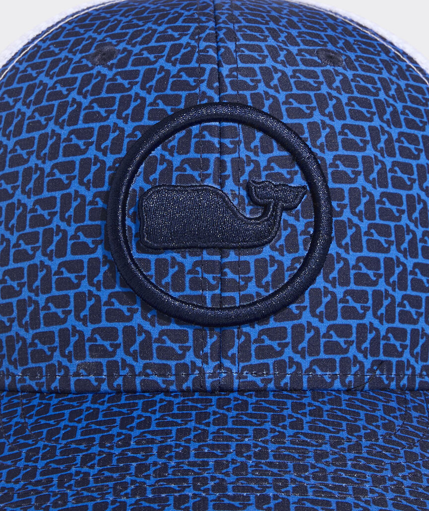 Puzzle Whale Chappy Whale Dot Trucker Hat
