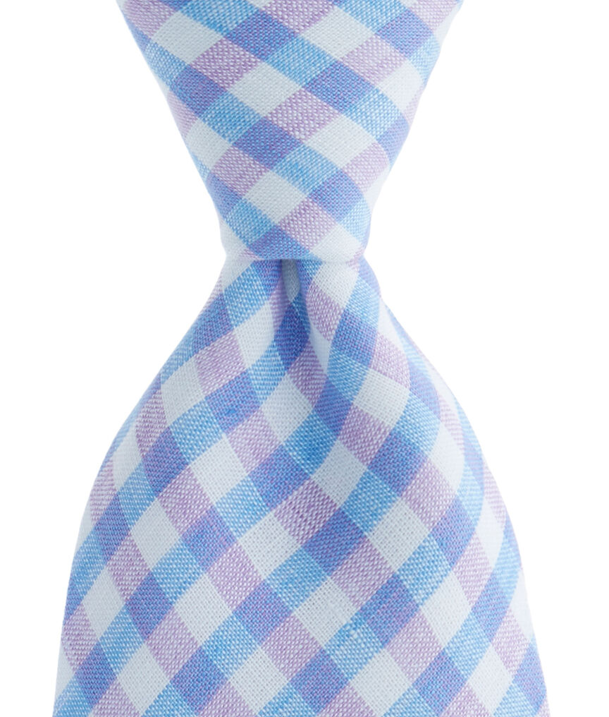 Nevis Gingham Woven Tie