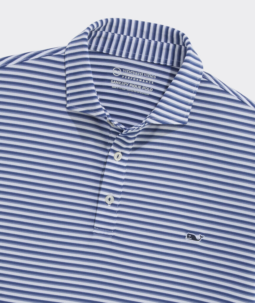 Performance Pique Striped Sankaty Polo