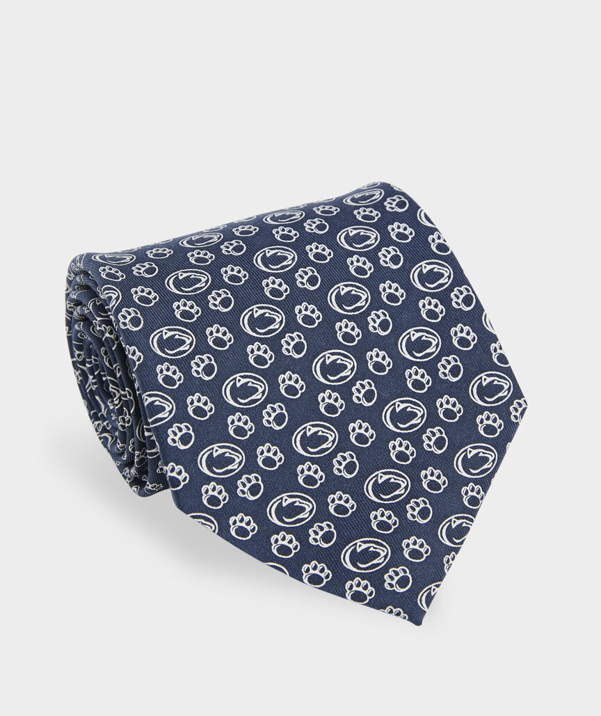 Penn State University Paw Silk Tie