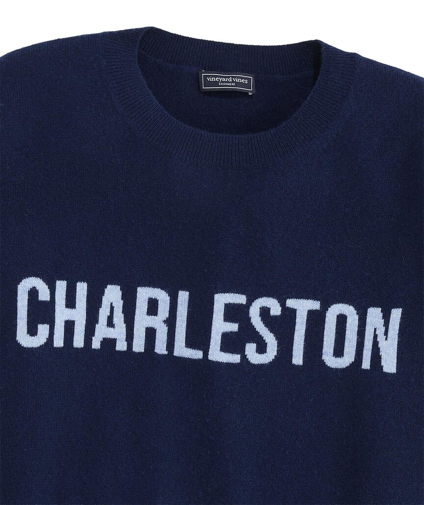OUTLET Women's Charleston Text Cashmere Sweater