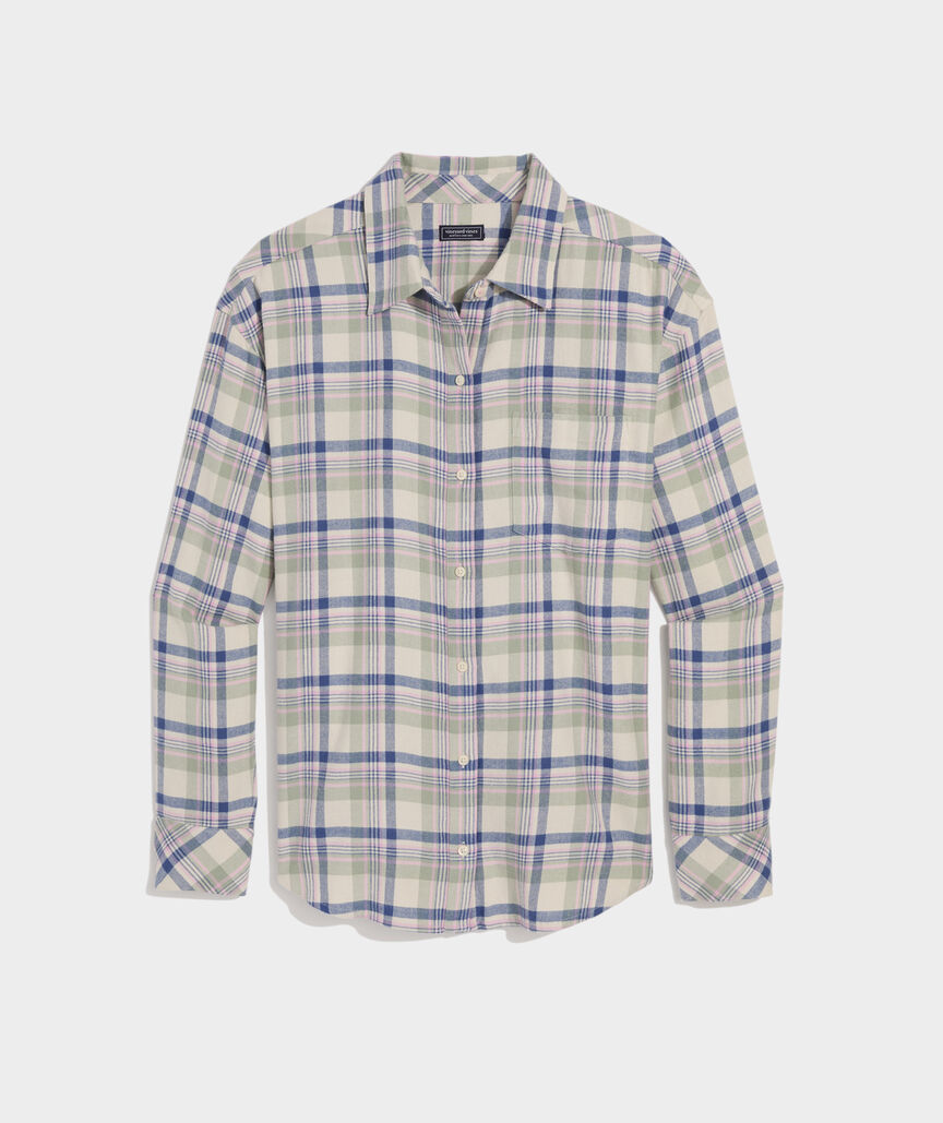 Birdie Flannel Button-Down