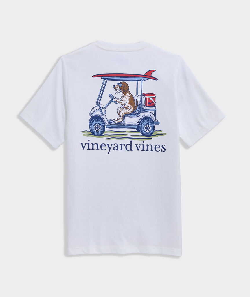 Boys' Pointer Golf Cart Short-Sleeve Pocket Tee