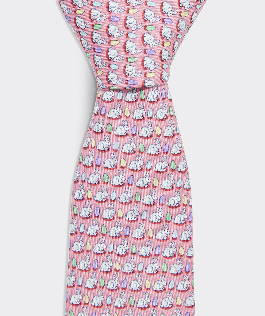 Boys' Bunnies & Eggs Printed Tie