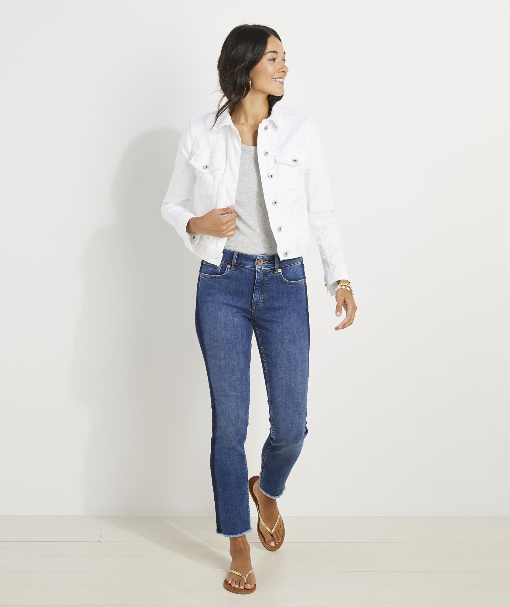 Shop White Jean Jacket at vineyard vines