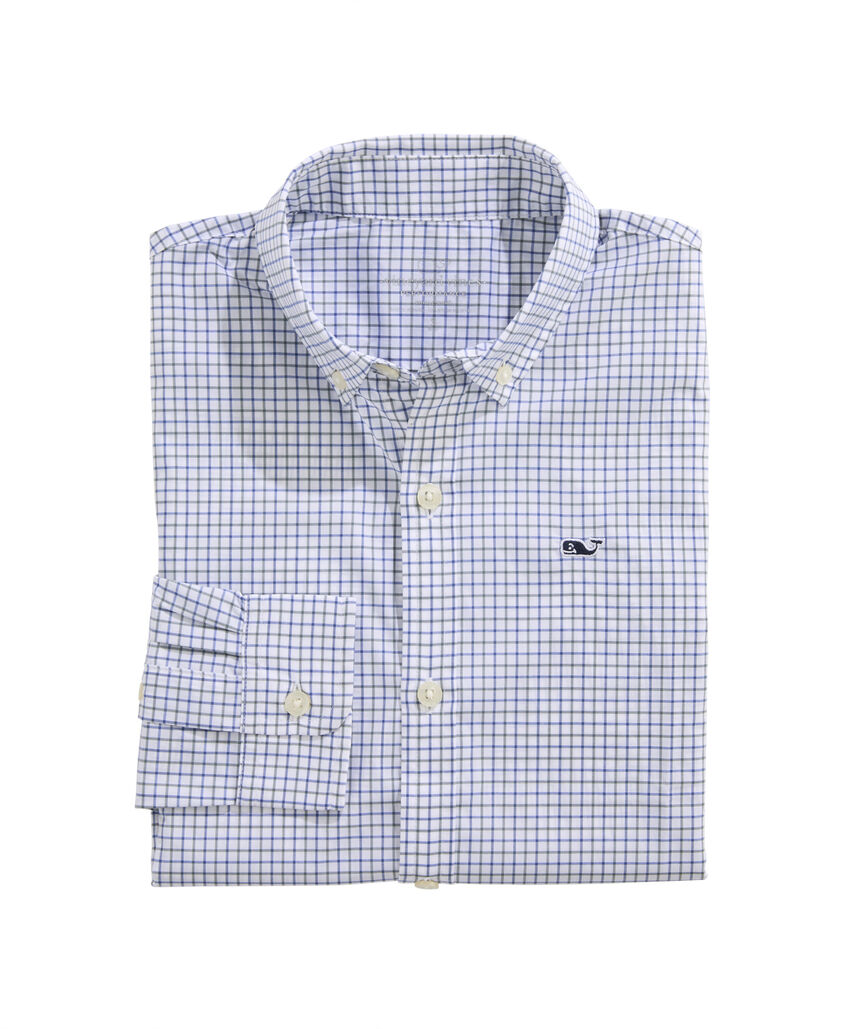 OUTLET Boys' Performance Nylon Check Shirt