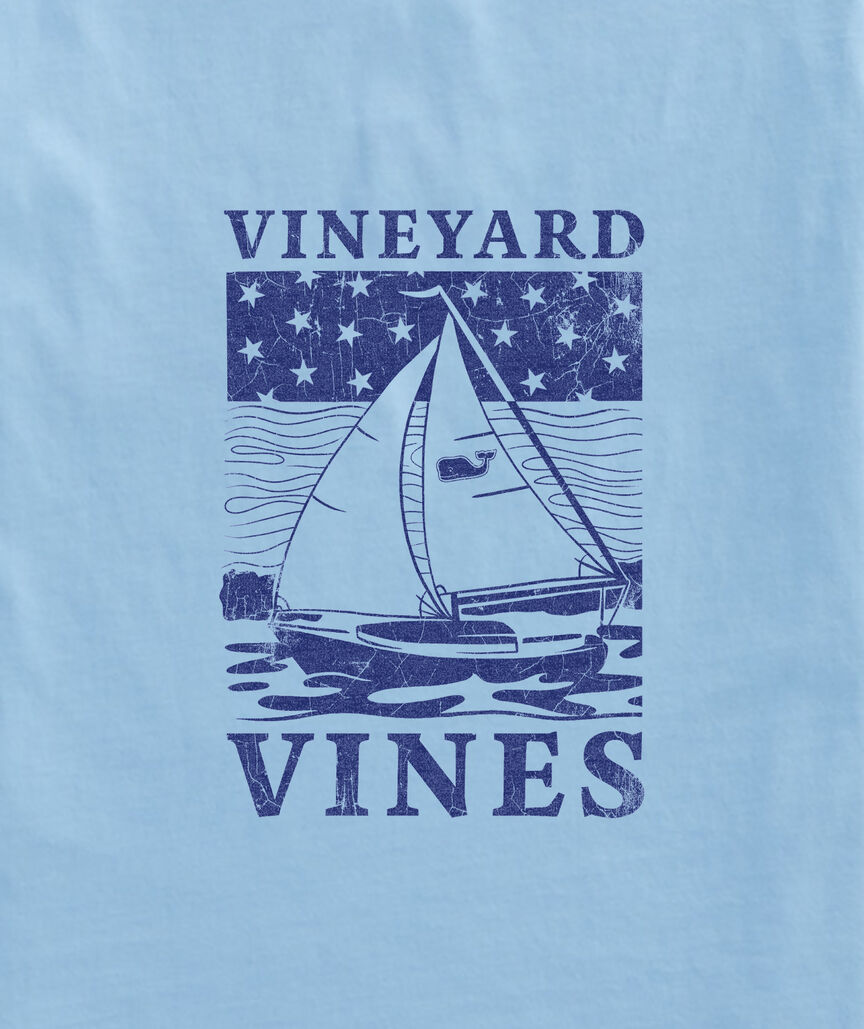 OUTLET USA Sailboat Short-Sleeve Pocket Tee