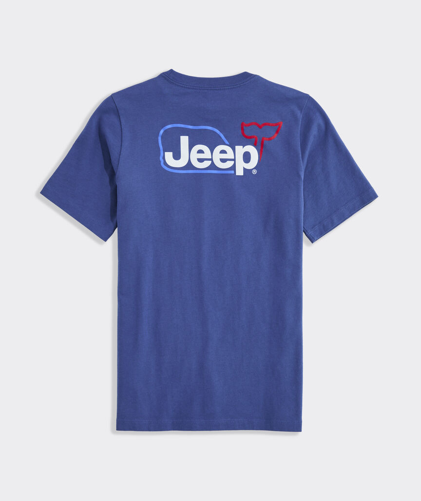 Jeep Collection Boys' Whale Short-Sleeve Pocket Tee