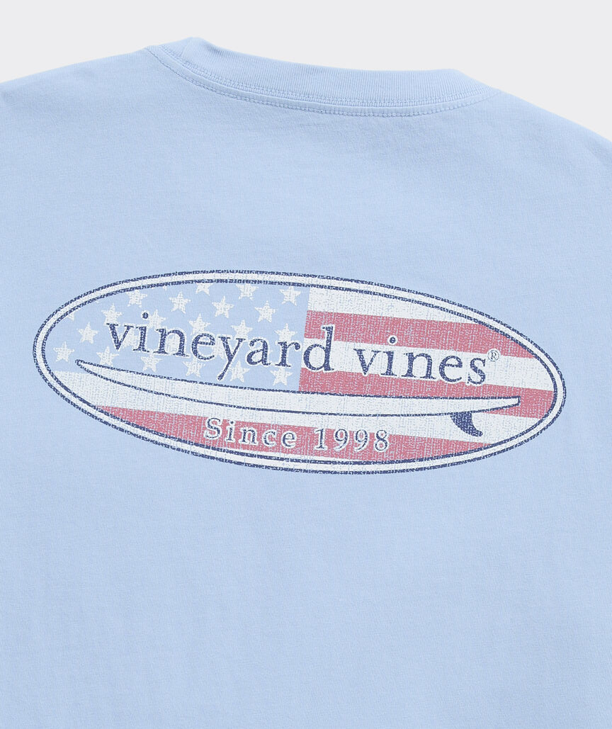 Drift Dye Classic USA Surf Logo Short-Sleeve Pocket Tee