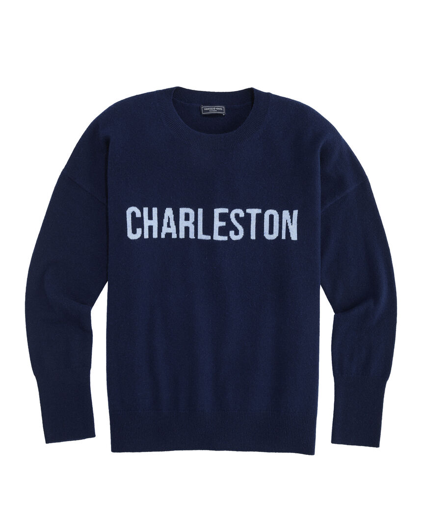OUTLET Women's Charleston Text Cashmere Sweater