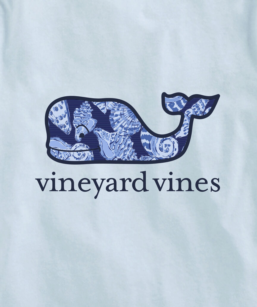 OUTLET Boys' Seashell On Stripe Whale Short-Sleeve Pocket Tee