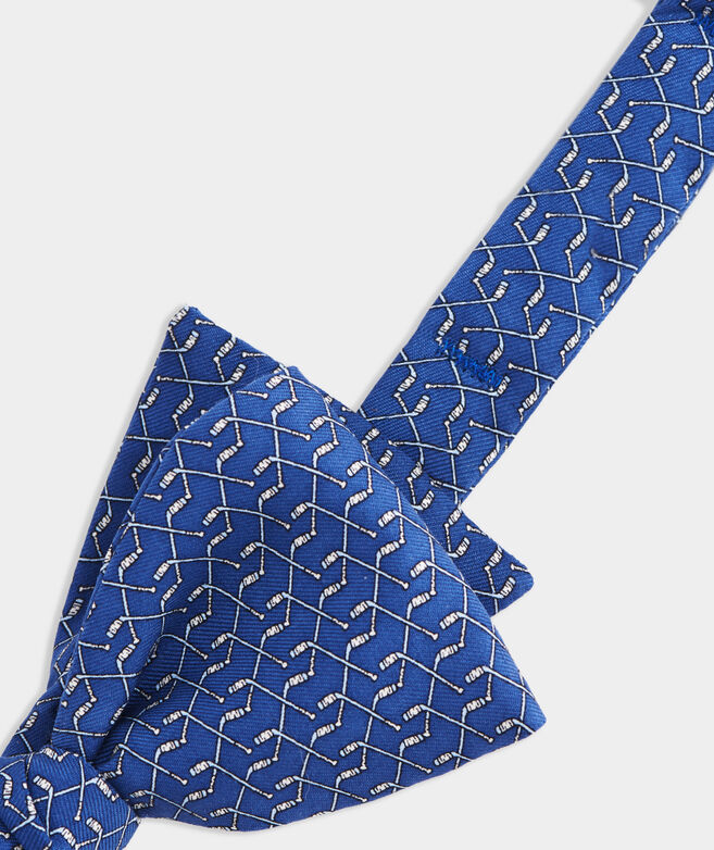 Hockey Sticks Printed Bow Tie