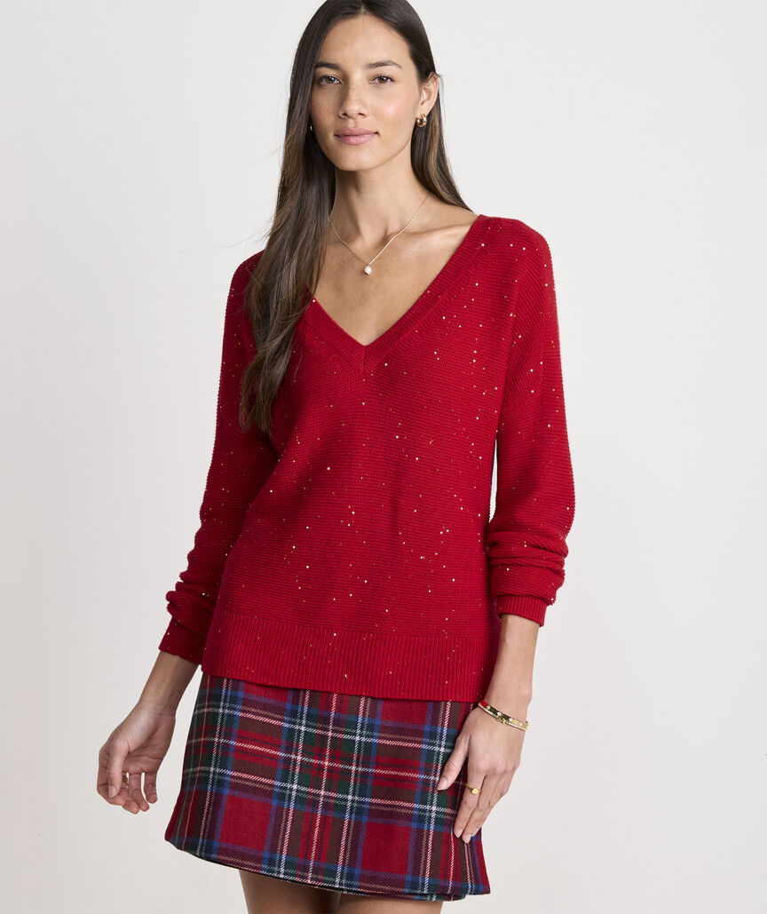 Shine V-Neck Sweater