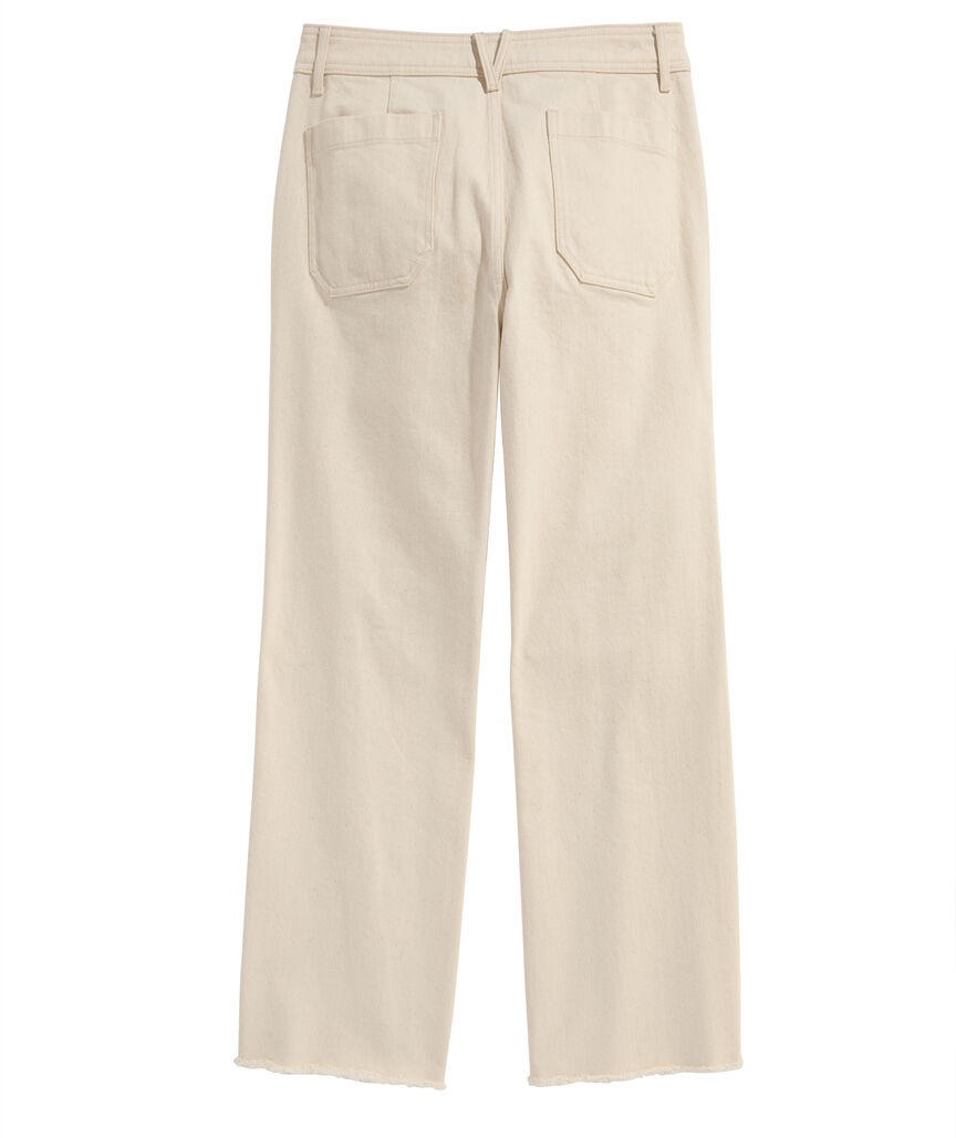 OUTLET Women's Wide Leg Denim Pants