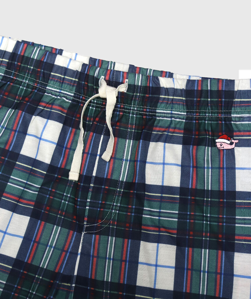 OUTLET Kids' Green Plaid Pajama Pants