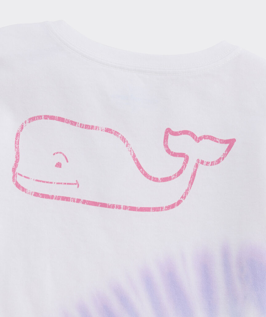 Girls' Tie-Dye Whale Long-Sleeve Pocket Tee
