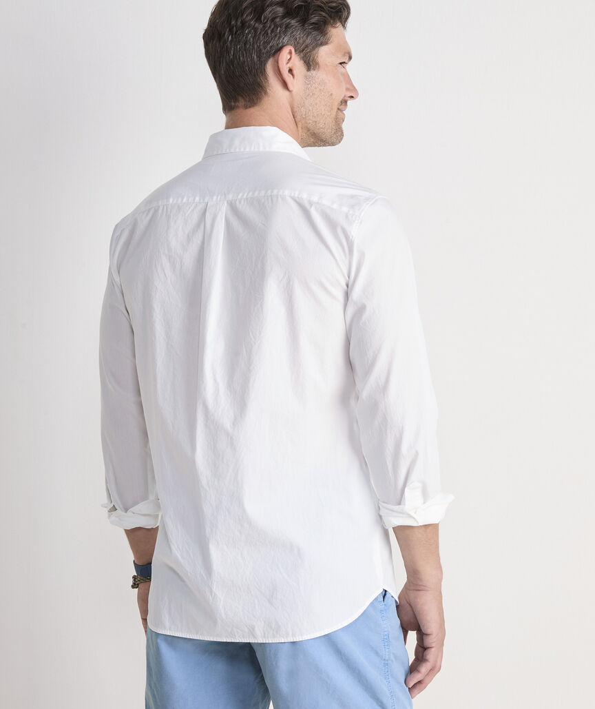 Shoreline Solid Perfect Wash Poplin Shirt
