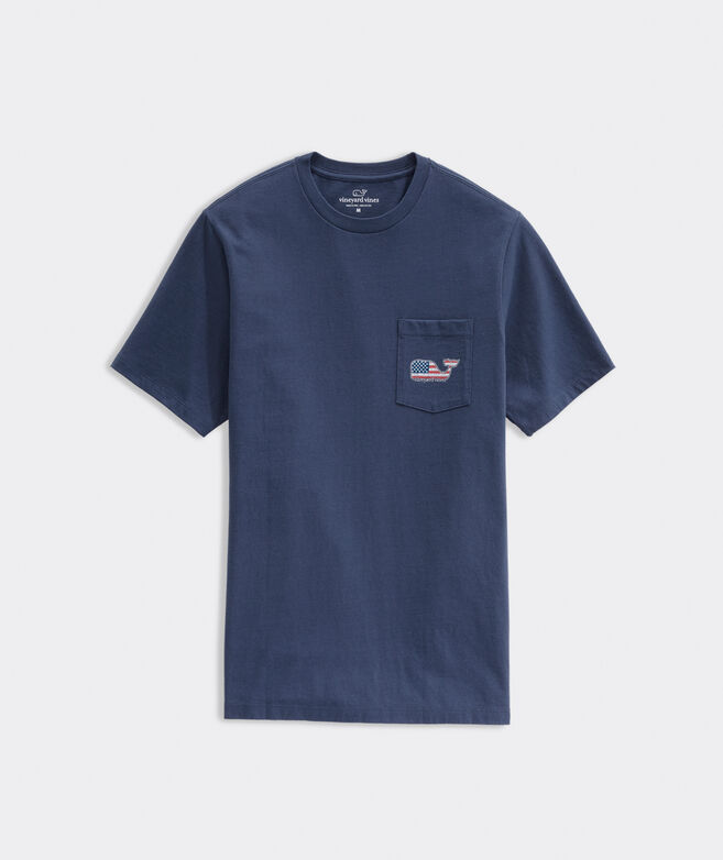 Vineyard Vines Men's Short Sleeve Whale Embroidery T-Shirt White