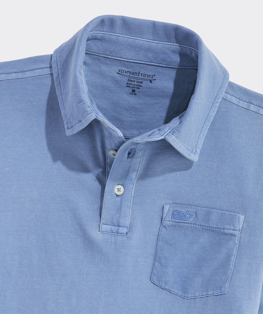 Boys' Garment-Dyed Surf Polo