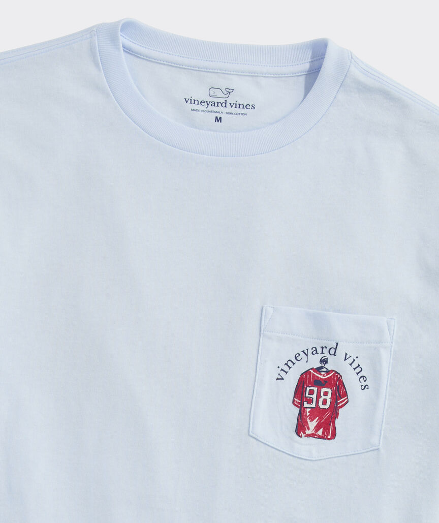 Football Locker Room Long-Sleeve Pocket Tee