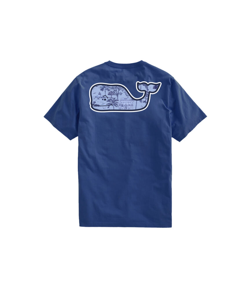 OUTLET Gasparilla Scene Whale Short-Sleeve Pocket Tee