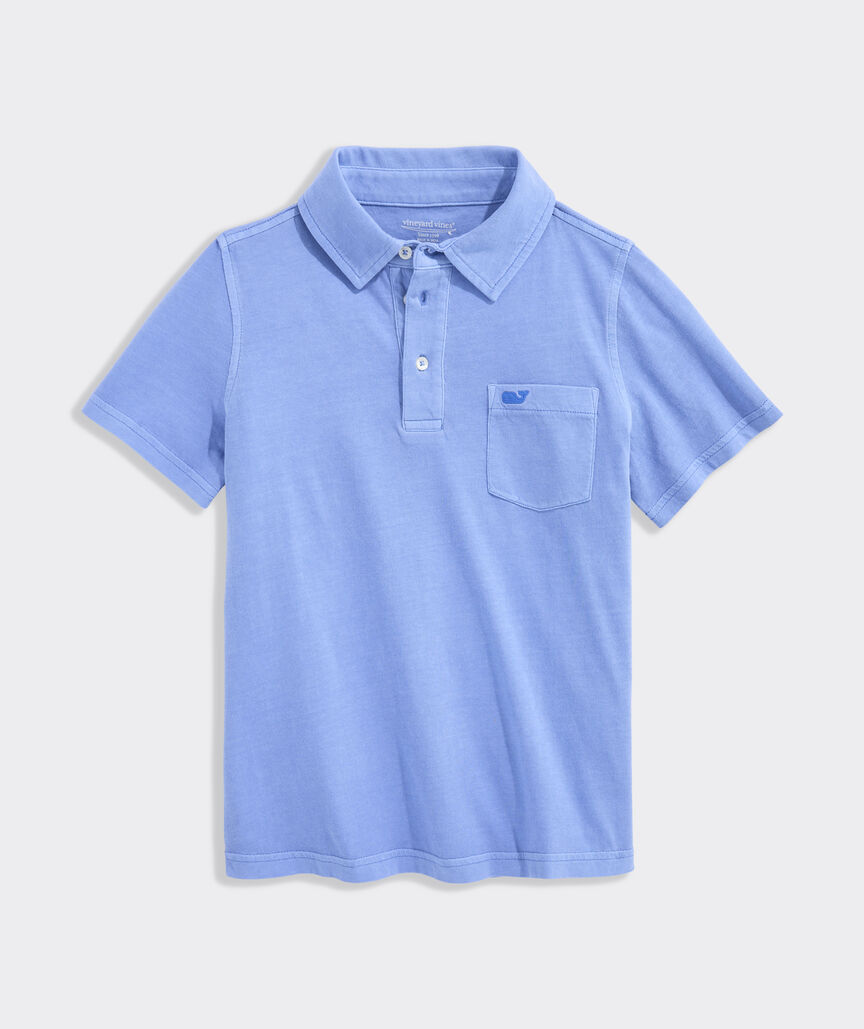 Boys' Garment-Dyed Surf Polo