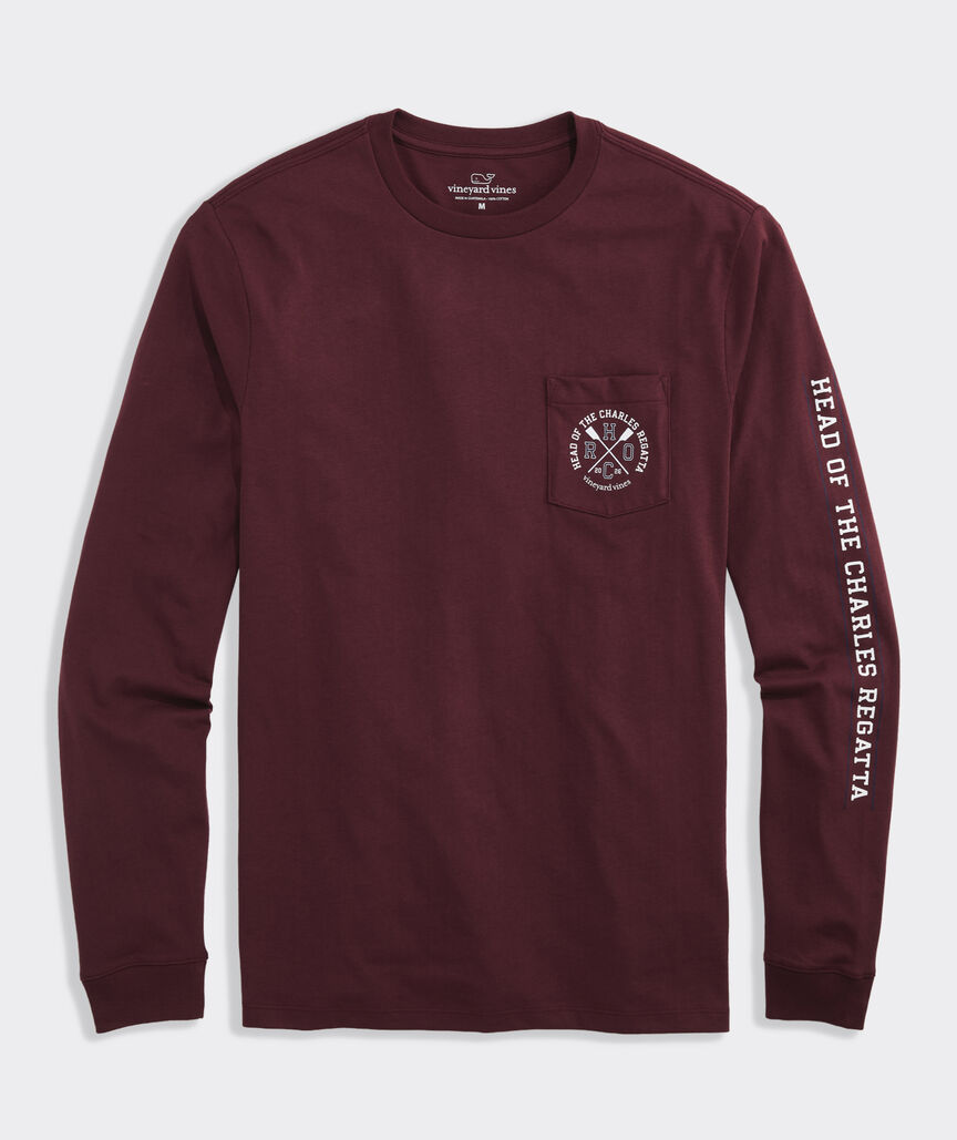 Head Of The Charles® Circular Star Long-Sleeve Pocket Tee