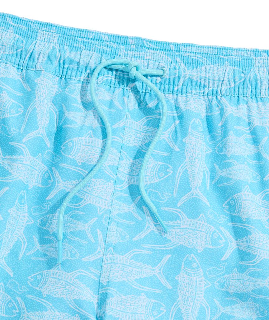 OUTLET 5 Inch Tuna Dotted Batik Chappy Swim Trunks