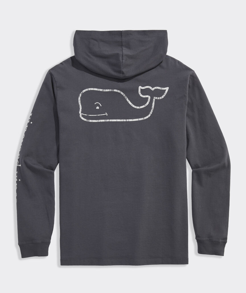 Vintage Whale Long-Sleeve Hoodie Tee