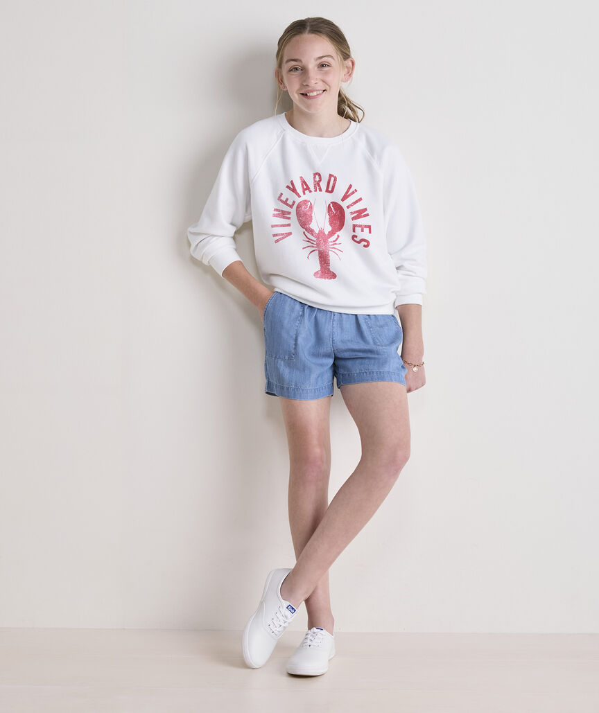 Girls' Surf Terry Crew