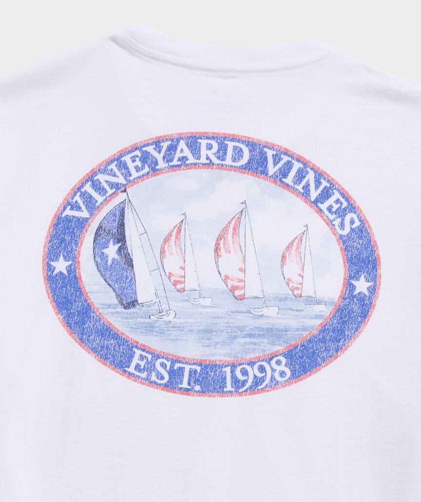 Sail Scene Short-Sleeve Pocket Tee