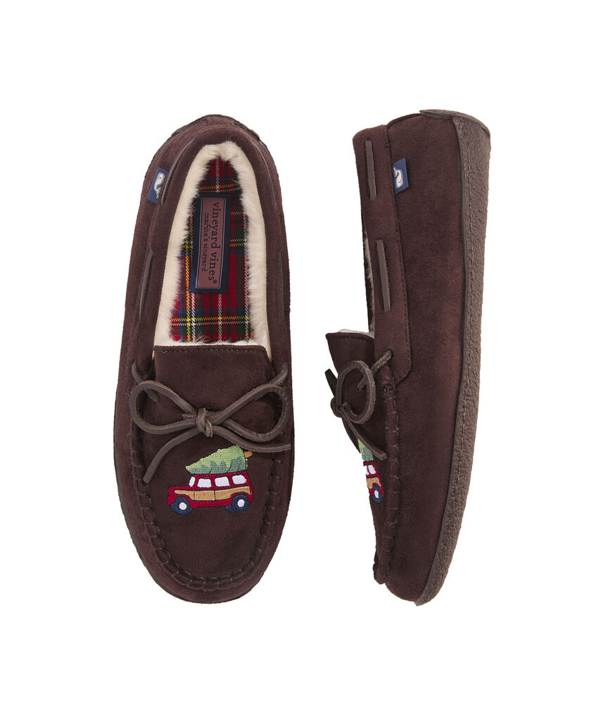 OUTLET Holiday Icon Embroidered Slippers