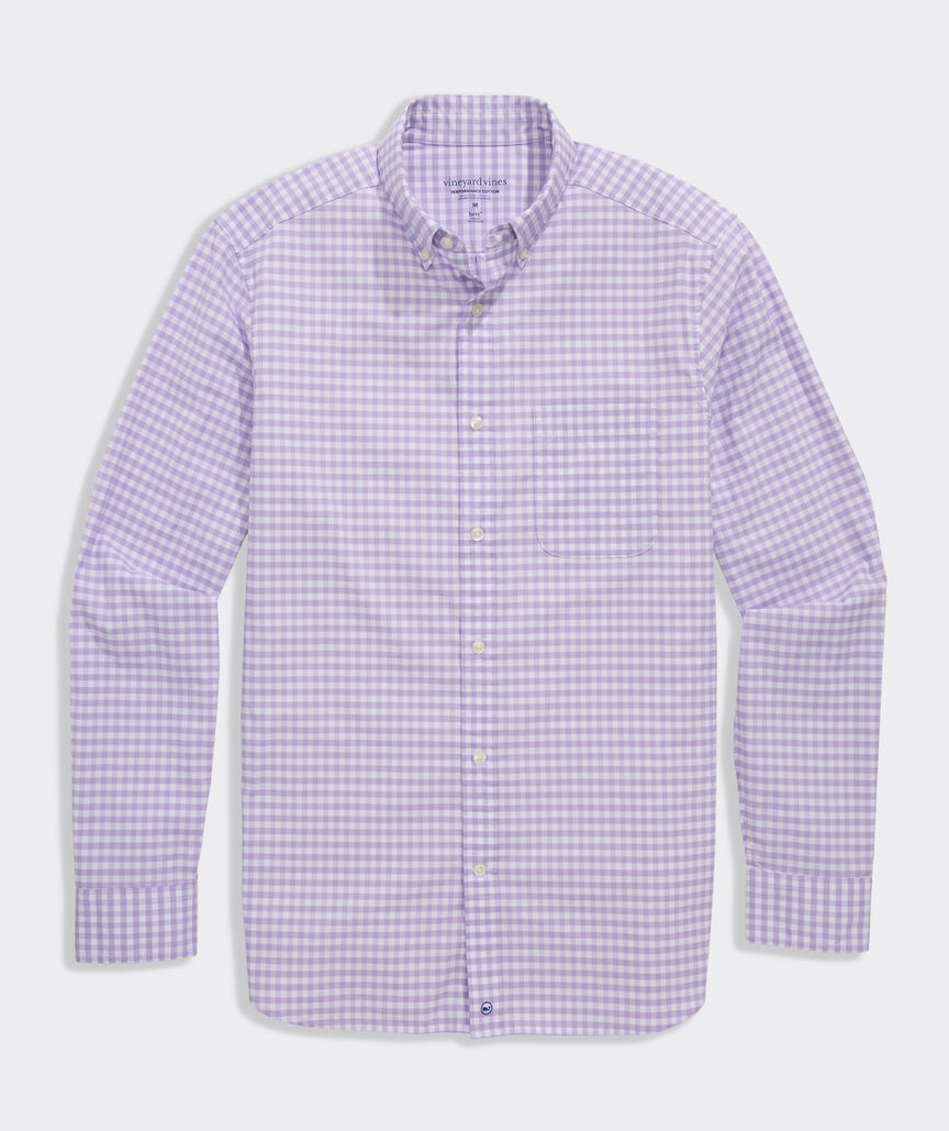 Performance Cotton Skysail Gingham Shirt